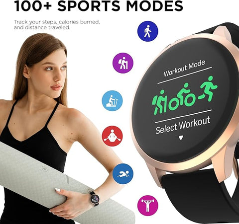 iTouch Unisex Black Rose Gold Sport 4 Smartwatch | iTouch in Lebanon