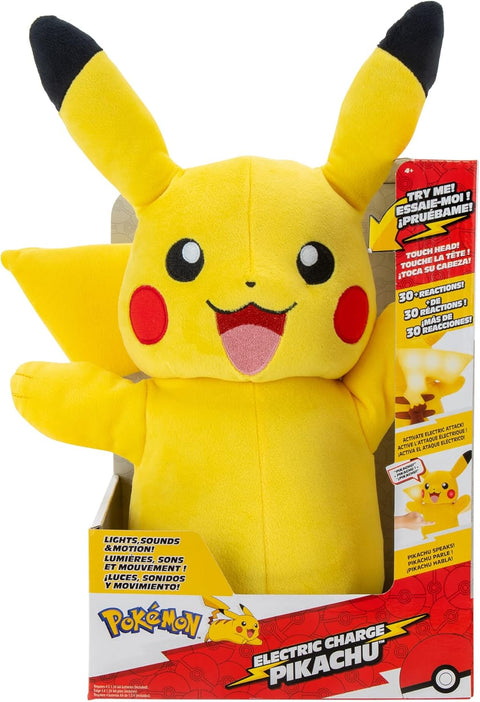 Pokemon Pikachu Electric Charge 10 Inch Interactive Plush|Pokemon In Lebanon