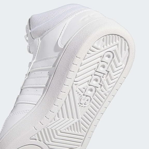 Adidas Women's White Hoops 3.0 Mid Classic Sneakers | Adidas In Lebanon
