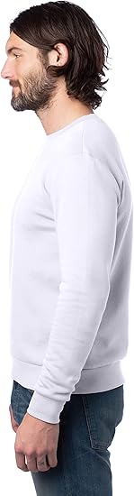 Alternative Men's White Long Sleeve Sweatshirt | Alternative In Lebanon