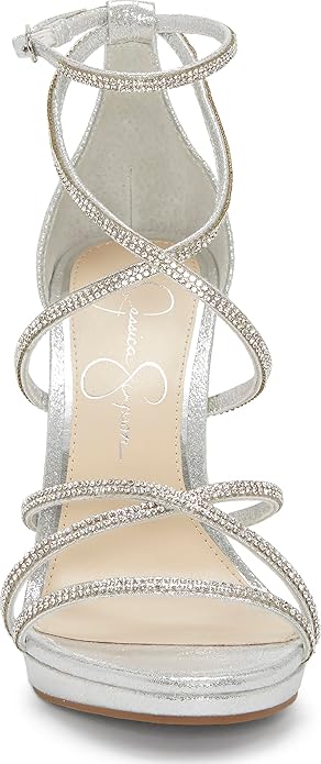 Jessica Simpson Women's Silver Jaeya Strappy High Heeled Sandals | Jessica Simpson In Lebanon
