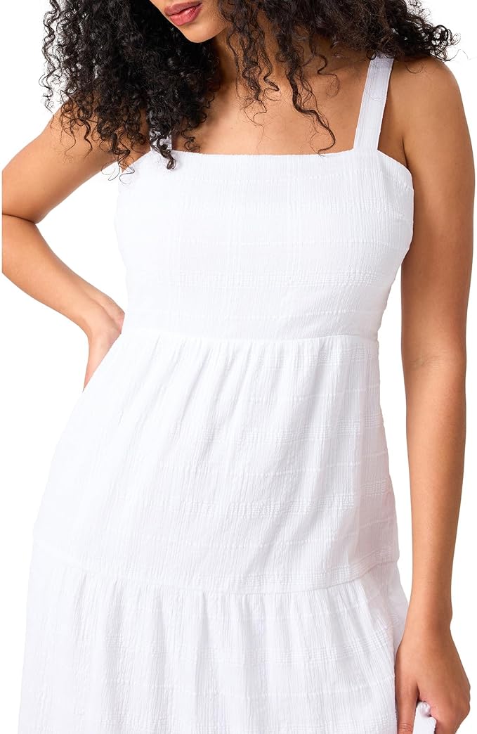Sanctuary Women's White Watching Sunset Tiered Midi Dress |Sanctuary In Lebanon