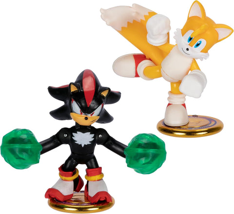 AKEDO Sonic The Hedgehog Versus Pack with Tails and Shadow Mini Collectable Battling Action Warriors|AKEDO In Lebanon