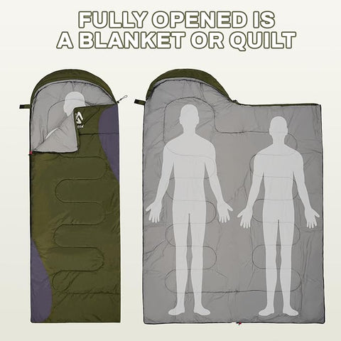 Elevon Olive Green Cold Warm Weather Portable Waterproof & Lightweight Sleeping Bag | Elevon In Lebanon