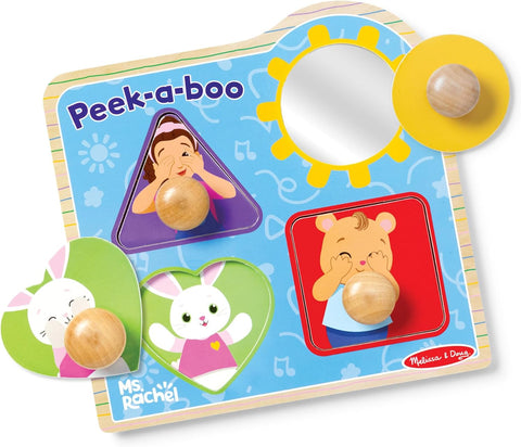 Melissa & Doug Ms. Rachel Wooden Peek-a-Boo Jumbo Peg Puzzle | Melissa & Doug In Lebanon