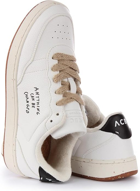 ACBS Men's White Shacbeve 283 Evergreen Trainer Sneaker | ACBS In Lebanon