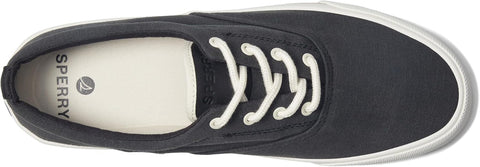 Sperry Men's Black Striper II Cvo Linen Low Top Sneakers | Sperry In Lebanon