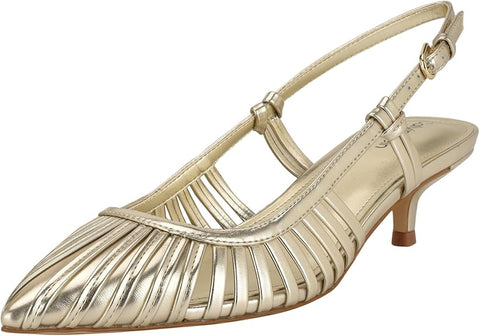Calvin Klein Women's Gold Movella Kitten Heel Slingback Pumps |  Calvin Klein in Lebanon