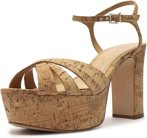 Schutz Women's Beige  Keefa Heeled Sandal  | Schutz in Lebanon