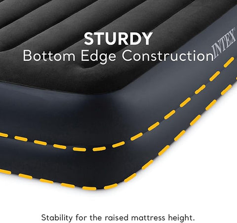 Intex Raised Airbed Black Mattress with Built-in Pump| Intex In Lebanon