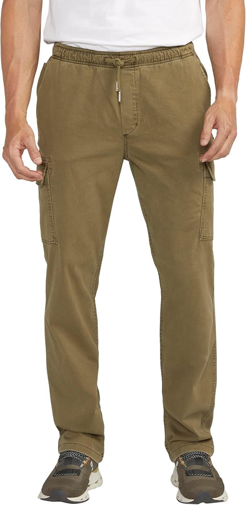Silver Jeans Co. Men's Olive Pull-on Cargo Pant | Silver Jeans Co. In Lebanon