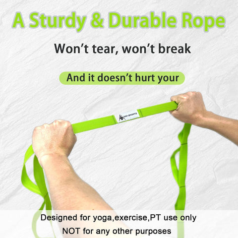 Oak-Sports Green Stretching Strap Yoga Straps for Physical Therapy | Oak-Sports In Lebanon