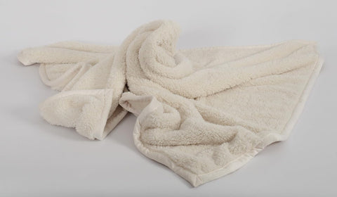 Long Rich Off White Ultra-Soft Two Layer Sherpa Throw  50 x 60 Inch Blanket | Long Rich In Lebanon
