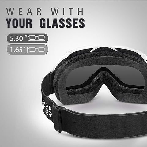 OutdoorMaster White OTG Ski and Snowboard Goggles  | OutdoorMaster In Lebanon
