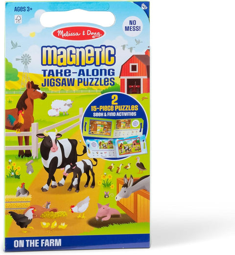 Melissa & Doug On The Farm Take-Along Magnetic Jigsaw Puzzle Set  | Melissa & Doug In Lebanon