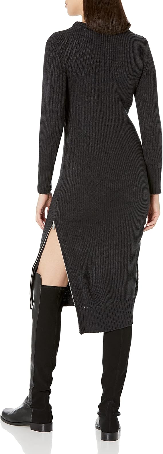 Calvin Klein Jeans Women's Black Long Sleeve Knitted Dress |Calvin Klein Jeans in Lebanon