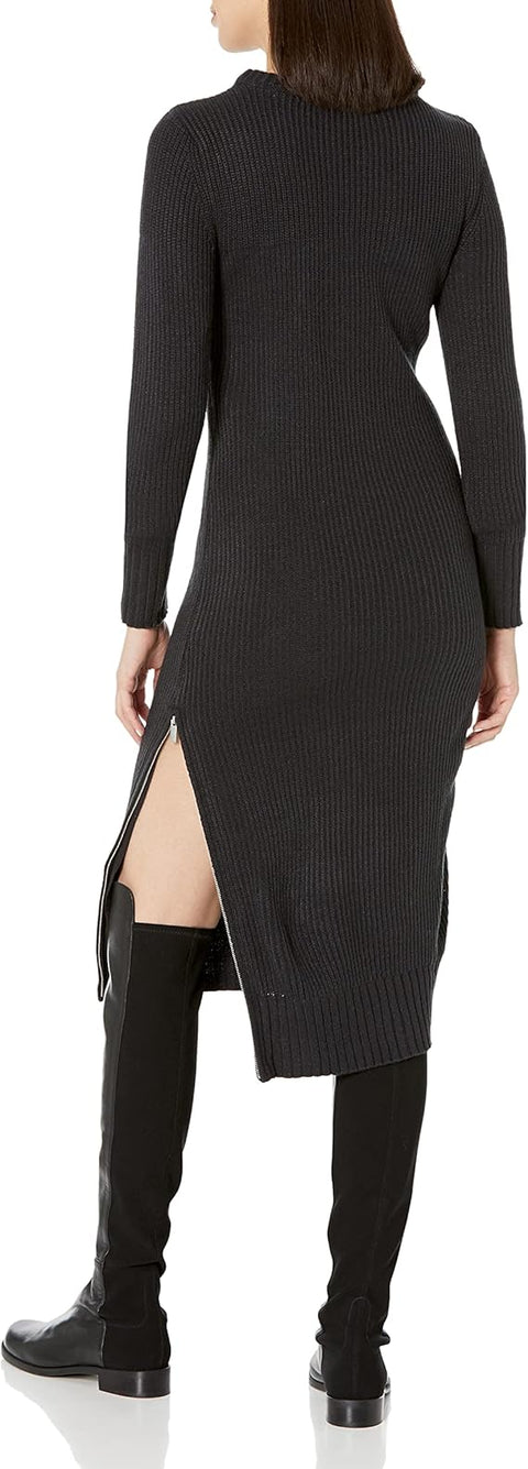 Calvin Klein Jeans Women's Black Long Sleeve Knitted Dress |Calvin Klein Jeans in Lebanon