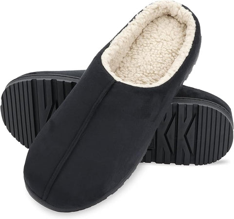 Isotoner Men's Black Microsuede Rory Clog Slippers | Isotoner In Lebanon