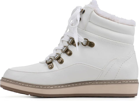 White Mountain Women's White Tamasha Lace-Up Hiker Bootie | White Mountain In Lebanon