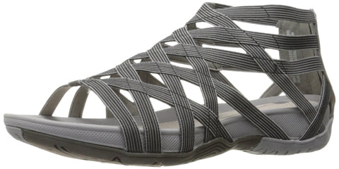 Baretraps Women's Grey Samina Cage Upper Flat Sandals | Baretraps In Lebanon