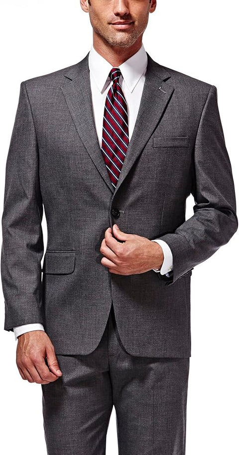 J.M. Haggar Men's Dark Gray Big & Tall Sharkskin Premium Classic-Fit Stretch Suit Separate Jacket |  J.M. Haggar in Lebanon