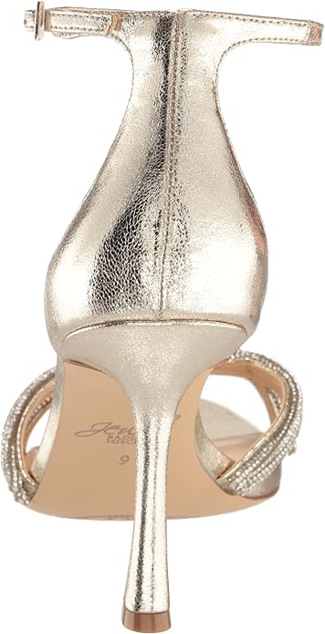 Jewel Badgley Mischka Women's Gold Vani Heeled Sandal | Jewel Badgley Mischka In Lebanon