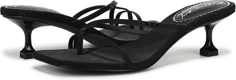 Circus NY by Sam Edelman Women's Black Juliet Strappy Kitten-Heel Sandals | Circus NY In Lebanon