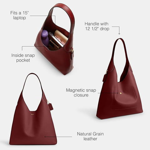 Coach Suede Brooklyn Women's Ruby Shoulder Bag | Coach In Lebanon