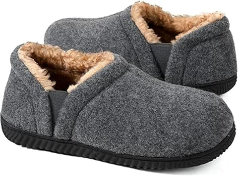 Zizor Men's Charcoal Cozy Memory Foam Slippers | Zizor In Lebanon