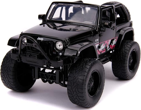 Jada Just Trucks 2007 Jeep Wrangler Black & Pink Camo Toy | Jada In Lebanon