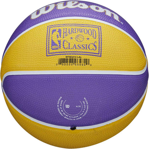Wilson Los Angeles Lakers NBA Team Retro Mini Basketball | Wilson In Lebanon