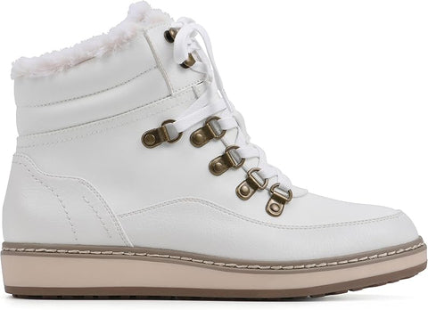 White Mountain Women's White Tamasha Lace-Up Hiker Bootie | White Mountain In Lebanon