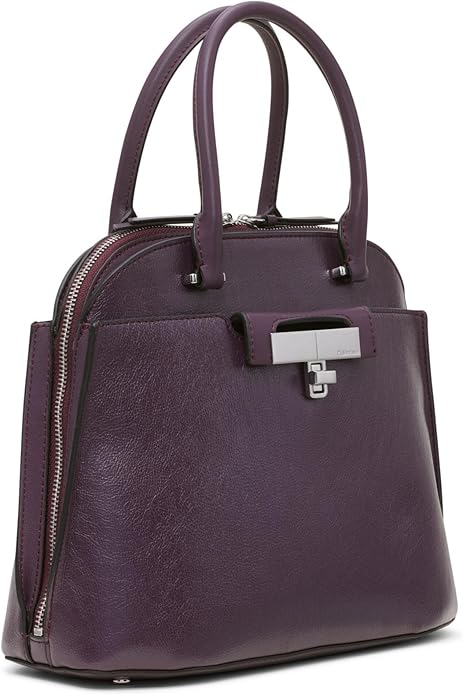 Calvin Klein Women's Dark Purple Becky Dome Organizational Crossbody Bag | Calvin Klein In Lebanon