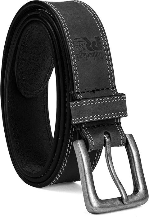 Timberland Men's Black Boot Leather Belt | Timberland In Lebanon