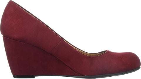 CL by Chinese Laundry Women's Dark Red  Suede Nima Wedge Pump Heels   | CL by Chinese Laundry in Lebanon