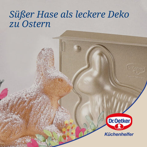 Dr. Oetker Baking Mold with Golden Easter Rabbit Design 600 ml | Dr. Oetker In Lebanon