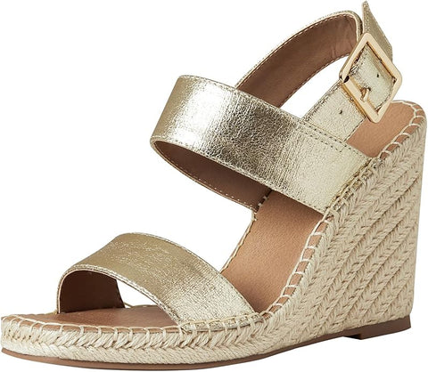 Steve Madden Women's Gold Leather Uri Heeled Sandal |Steve Madden In Lebanon