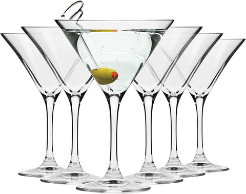 Krosno Martini Cocktail Glasses | Set of 6 | 5.1 oz | Elite Collection AM54