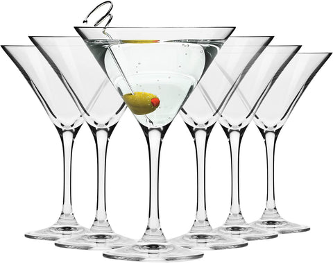 Krosno Martini Cocktail Glasses | مجموعة من 6 | 5.1 أوقية | مجموعة النخبة AM54
