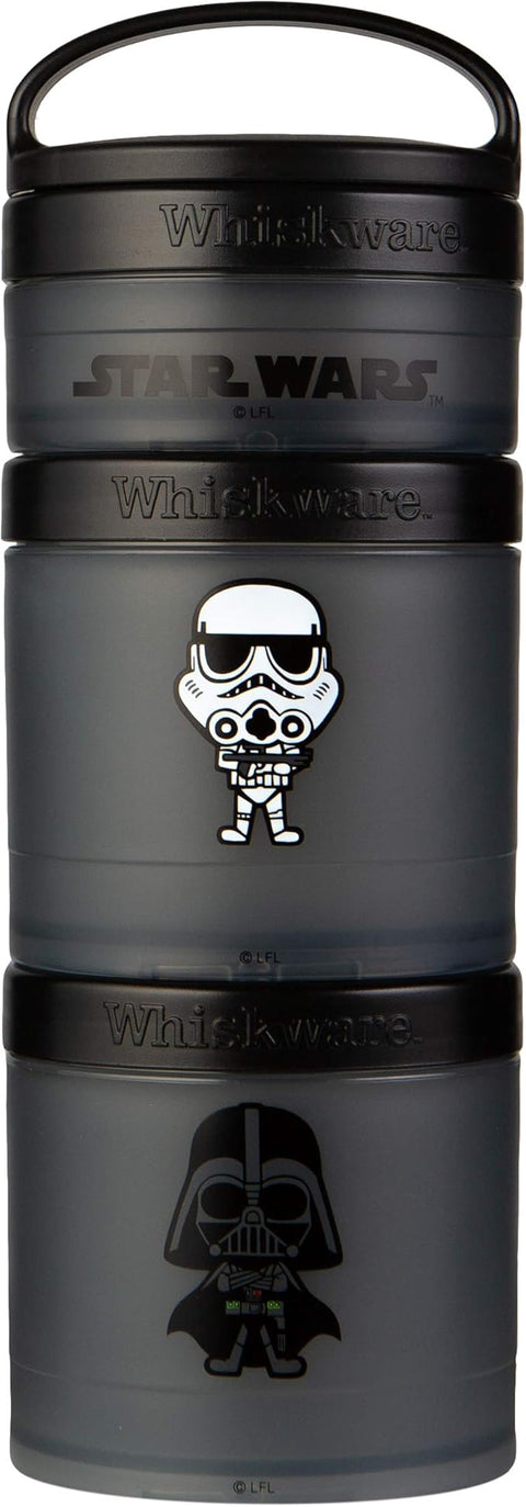 Whiskware Black Star Wars Stackable Snack Containers for Babies | Whiskware In Lebanon