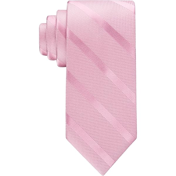 Tommy Hilfiger Men's Light Rose Solid Textured Stripe Tie |Tommy Hilfiger In Lebanon