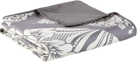 Madison Park Gray & White Floral Queen Vienna 6 Piece Coverlet Set |Madison Park In Lebanon