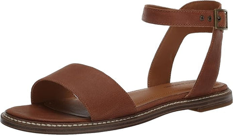 Lucky Brand Women's Brown Leather Kimaya1 Ankle-Strap Sandals | Lucky Brand In Lebanon
