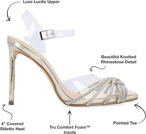 Journee Collection Women's Clear Eleora Heels ACS959