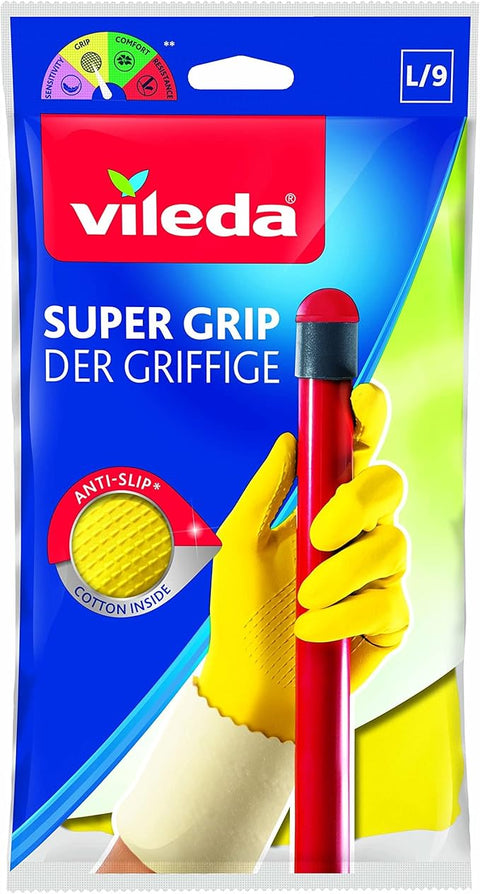 Vileda Super Grip Der Griffige Gloves L/9