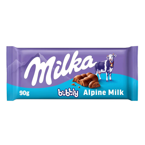 Milka Bubbly Alpine Milk Chocolate Bar 90GR | Milka In Lebanon