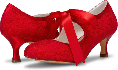 JiaJia Women's Red Heels | JiaJia In Lebanon