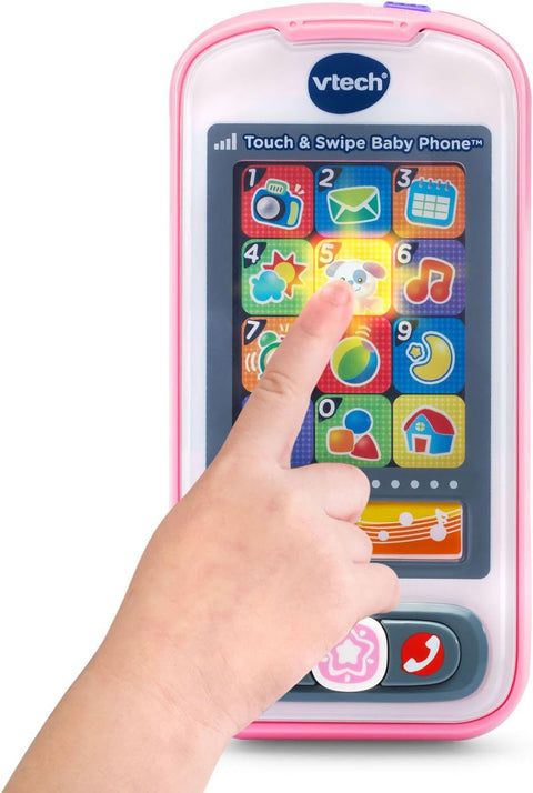 VTech Pink Touch and Swipe Baby Phone |VTech In Lebanon