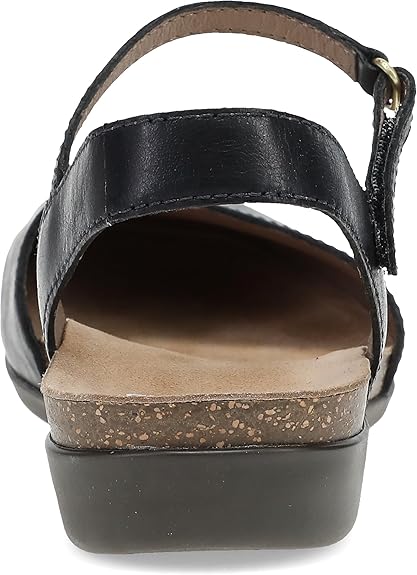 Dansko Women's Black Leather Rowan Sandals | Dansko In Lebanon