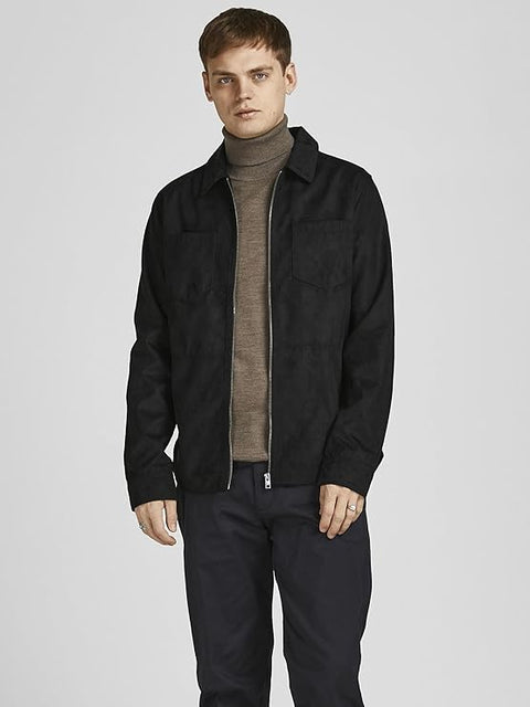 Jack & Jones Men's Black Jprblacooper Pu Jacket | Jack & Jones In Lebanon